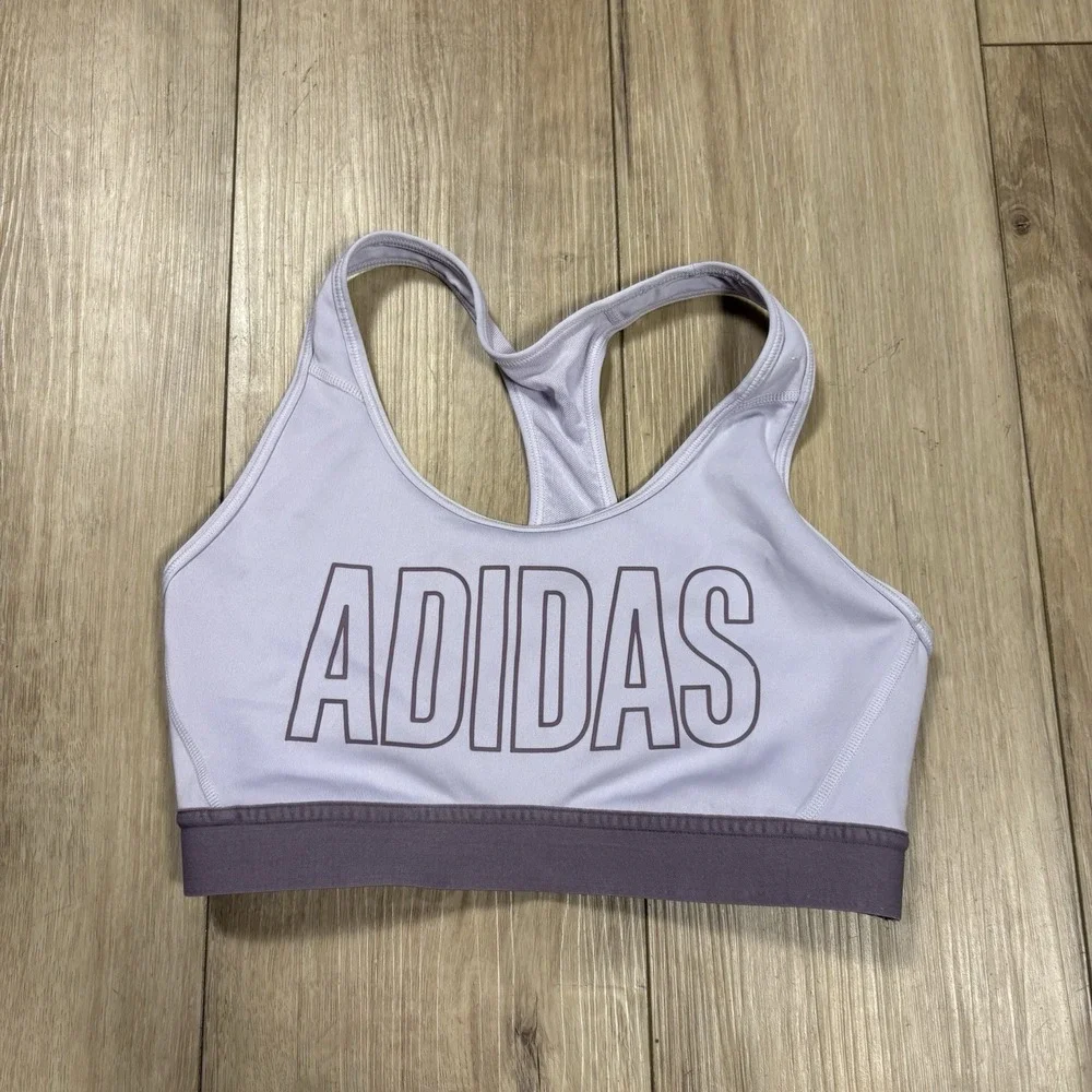Adidas‎ Purple Logo XSmall Don't Rest Sports Bra Racerback Pullover